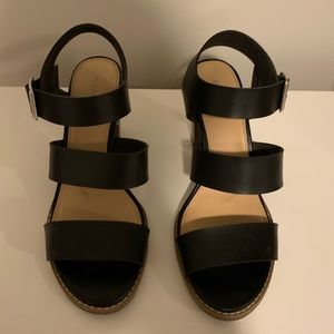 Old navy black strap shoe